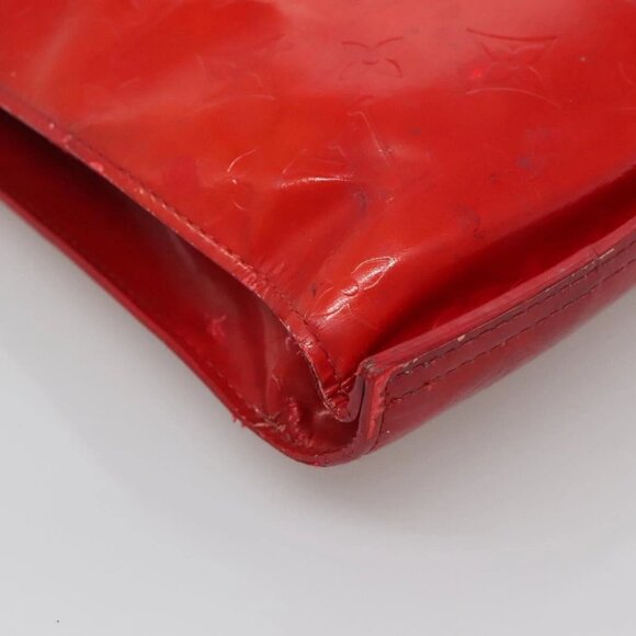 LOUIS VUITTON Monogram Vernis Stanton Tote Bag Red M91078 LV Auth bs28812 - Picture 5 of 16